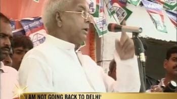 Video : I'm not going back to Delhi: Lalu