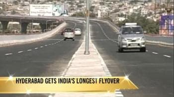 Video : Hyderabad starts using India's longest flyover