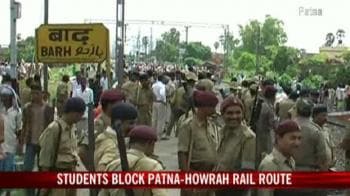 Video : Students protest in Bihar