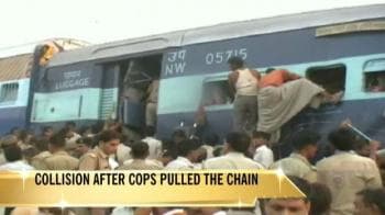 Video : Trains collide near Mathura; 22 dead