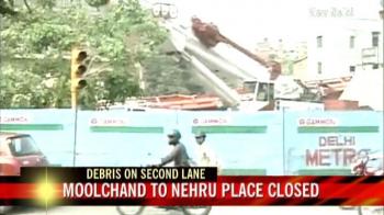 Metro mishap: Clearing debris