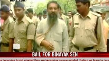 Video : Two years after, bail for Binayak Sen