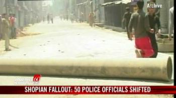 Video : Shopian fallout: 50 police officials transferred