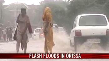 Flash floods in Orissa