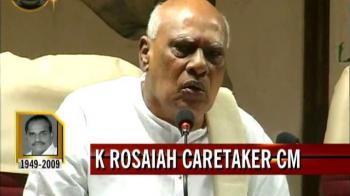 Finance Minister K Rosiah is caretaker CM