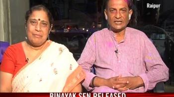 Video : Social activist Binayak Sen released