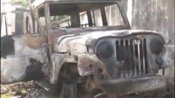Video : Bihar: Jeep attacked, five burnt alive