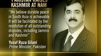 Video : Pakistan raises Kashmir at NAM