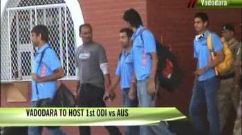 Video : Team India arrives in Vadodara for 1st ODI