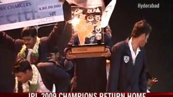 IPL 2009 champions return home