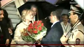 Hillary Clinton arrives in Mumbai