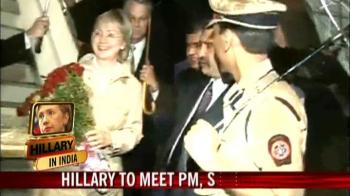 Video : Hillary Clinton begins her India tour