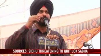 Video : Navjot Singh Sidhu threatens to quit as MP