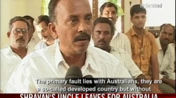 Video : Indian student Shravan's uncle leaves for Australia