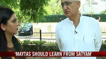 Video : Maytas should find a buyer: Salman Khurshid