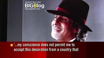 Video : Big B wants to turn down Oz honour
