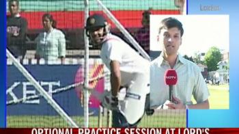 Team India practices at Lord's