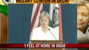 Hillary Clinton addresses students at DU