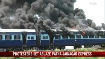 Railway station ransacked, train set on fire in Bihar