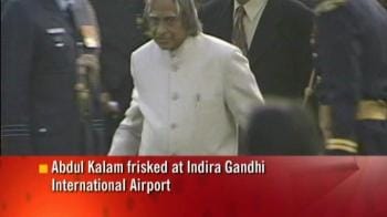 Video : Ex-President Kalam frisked at IGI Airport