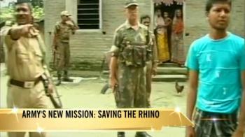 Video : Army protects rhinos in Assam