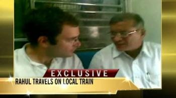 Video : Exclusive: Rahul Gandhi on local train