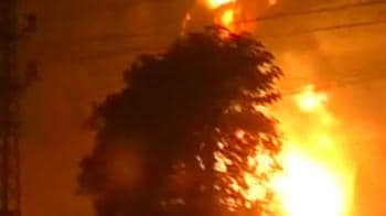 Video : Major fire at oil depot in Jaipur
