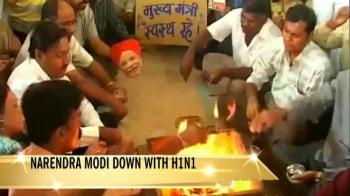 Video : Narendra Modi gets swine flu