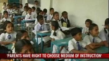 'Parents have the right to choose medium of instruction'