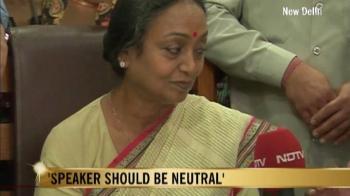 Speakers should be neutral