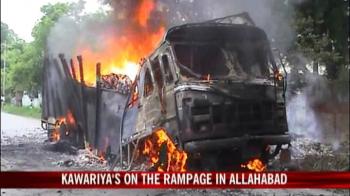 Kawariyas on a rampage in Allahabad