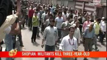 Video : Shopian: Militants kill three-year-old
