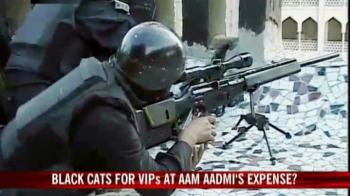 Video : Black cats for VIPs at aam aadmi's expense?