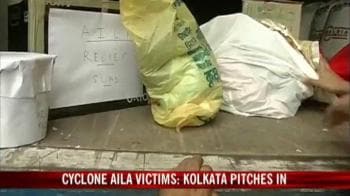 Video : Cyclone Aila victims: Kolkata pitches in