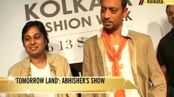 Irrfan Khan jives on the ramp