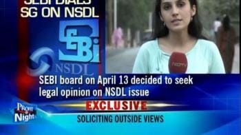 Video : SEBI seeks legal opinion of Solicitor Gen ON NSDL