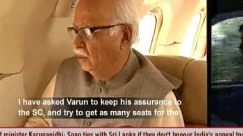 Video : Varun Gandhi meets Advani
