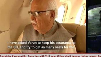 Varun Gandhi meets Advani