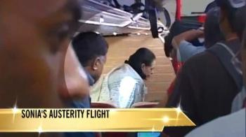 Austerity drive: Sonia flies economy