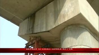Video : Fresh cracks on Noida Metro line