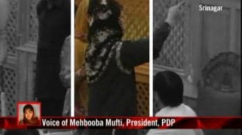 Video : Mehbooba marshalled out