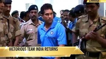 Video : Victorious Team India returns