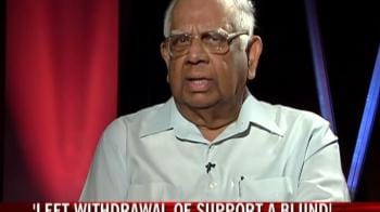 Video : Left withdrawal of support a blunder: Somnath