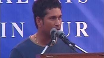 Video : Tendulkar dedicates ton to Dungarpur
