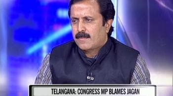 Video : Pro-Telangana Congress MPs blame YSR Junior