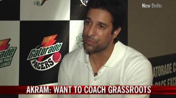 Video : Want to coach grassroots: Akram