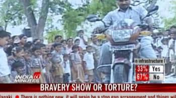 Video : Bravery show or torture?
