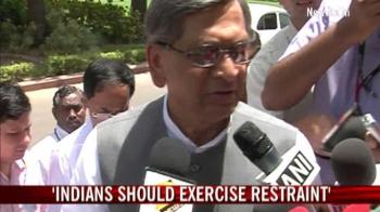 Video : 'Indians should exercise restraint'