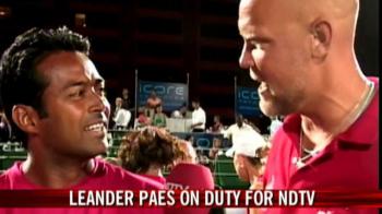 Video : Leander Paes turns NDTV reporter