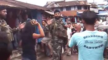 Video : Assam's Joan of  Arc: Girl beats up Army jawan